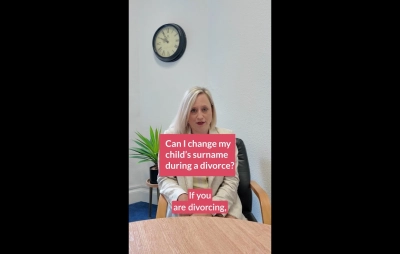 Can I change my child’s surname during a divorce?