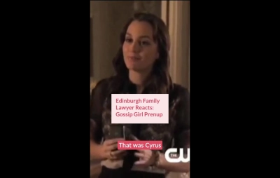 Edinburgh Family Lawyer Reacts: Gossip Girl Prenup