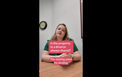 Is the property in a divorce always shared?
