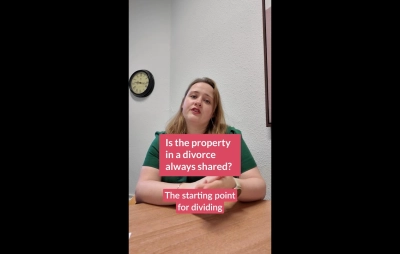 Is the property in a divorce always shared?