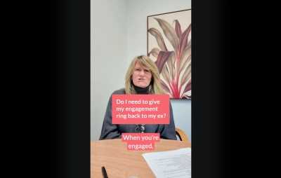 “Do I need to give my engagement ring back to my ex?”