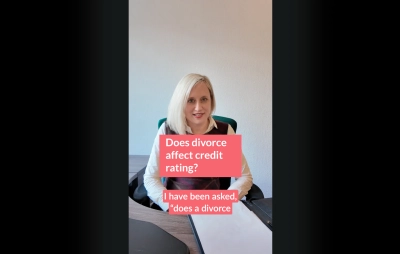 Does divorce affect credit rating?