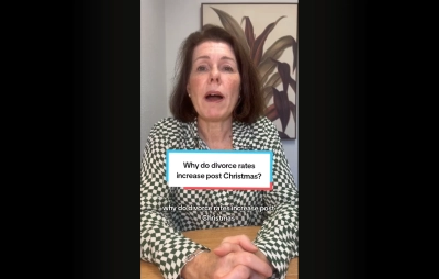 Why do divorce rates increase post Christmas?