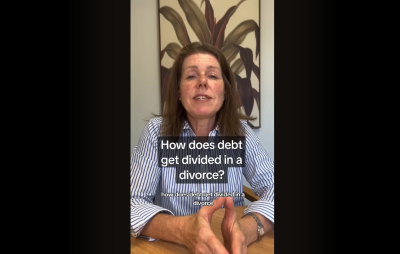How does debt get divided in a divorce?