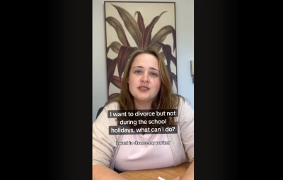 I want to divorce but not during the school holidays, what can I do?