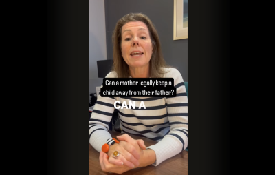 Can a mother legally keep a child away from their father?