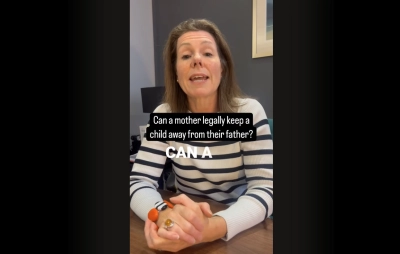 Can a mother legally keep a child away from their father?