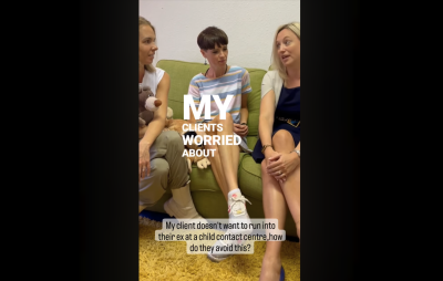My client doesn't want to run into their ex at a child contact centre, how do they avoid this?