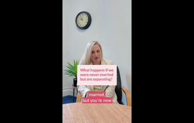 What happens if we were never married but are separating?