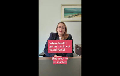 When should I get an annulment vs. a divorce?