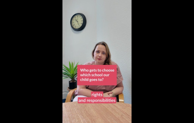Who gets to choose which school our child goes to?